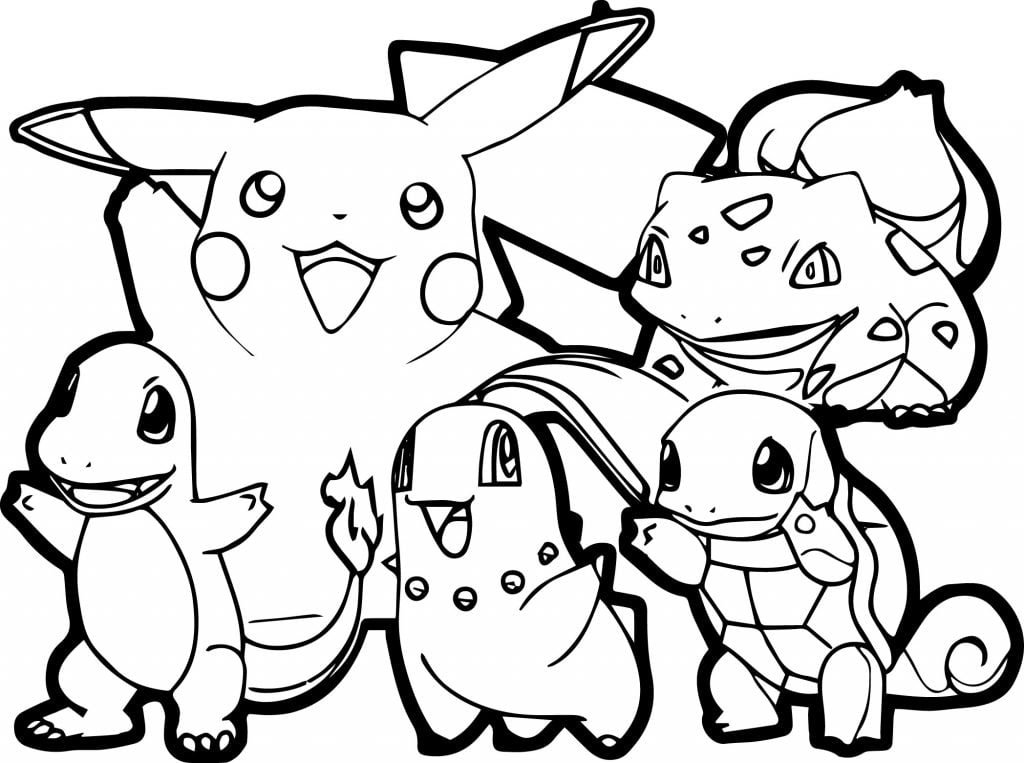 desenho de pokemon para colorir