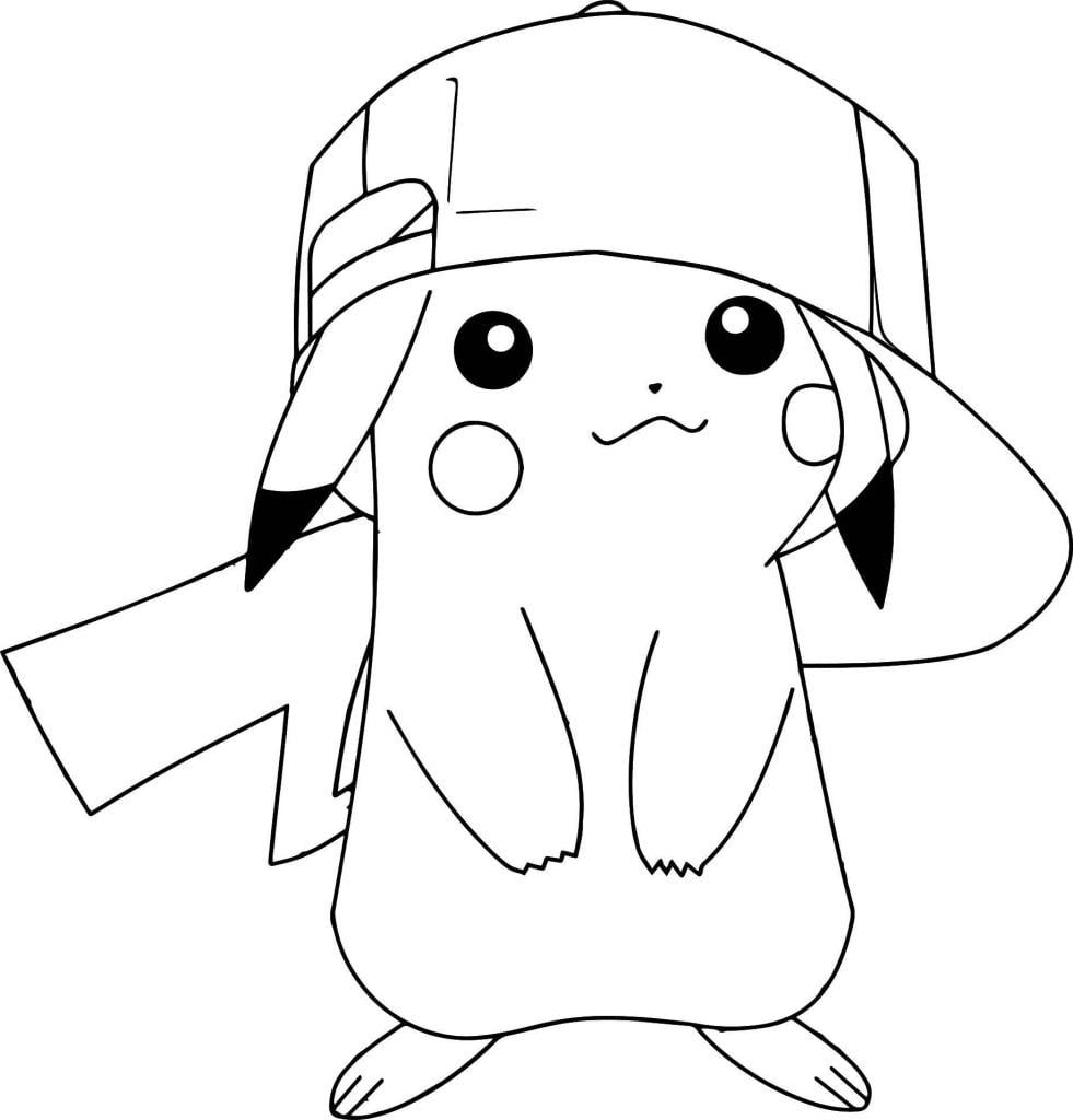 desenho de pokemon pikachu para colorir