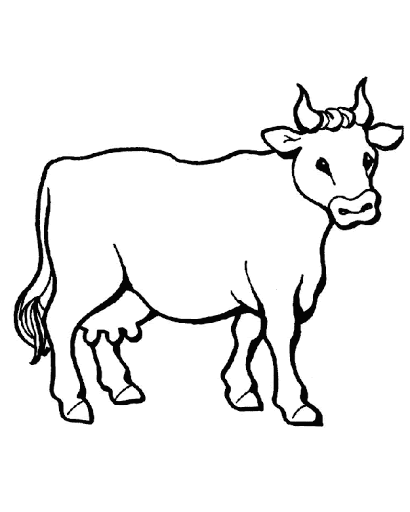desenho de vaca pra desenhar