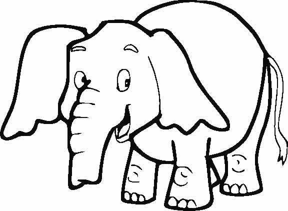 elefantinho para desenhar e colorir