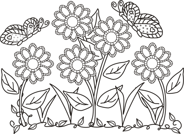 imagem de flor para desenhar