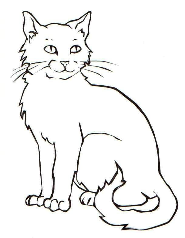 imagem de gato para pintar imprimir