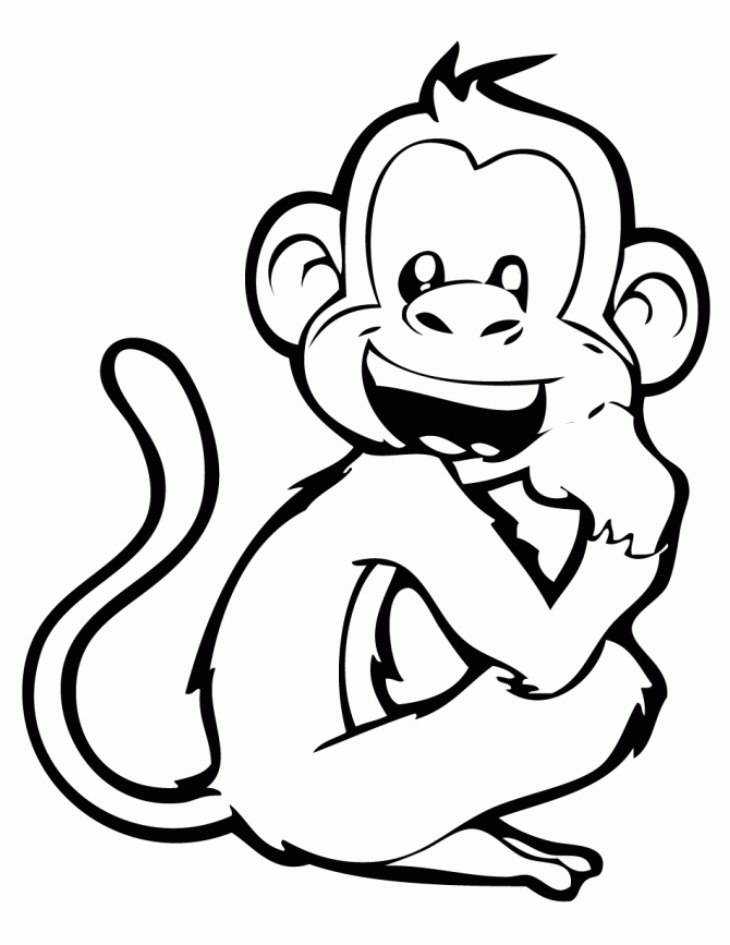imagem de macaco para desenhar