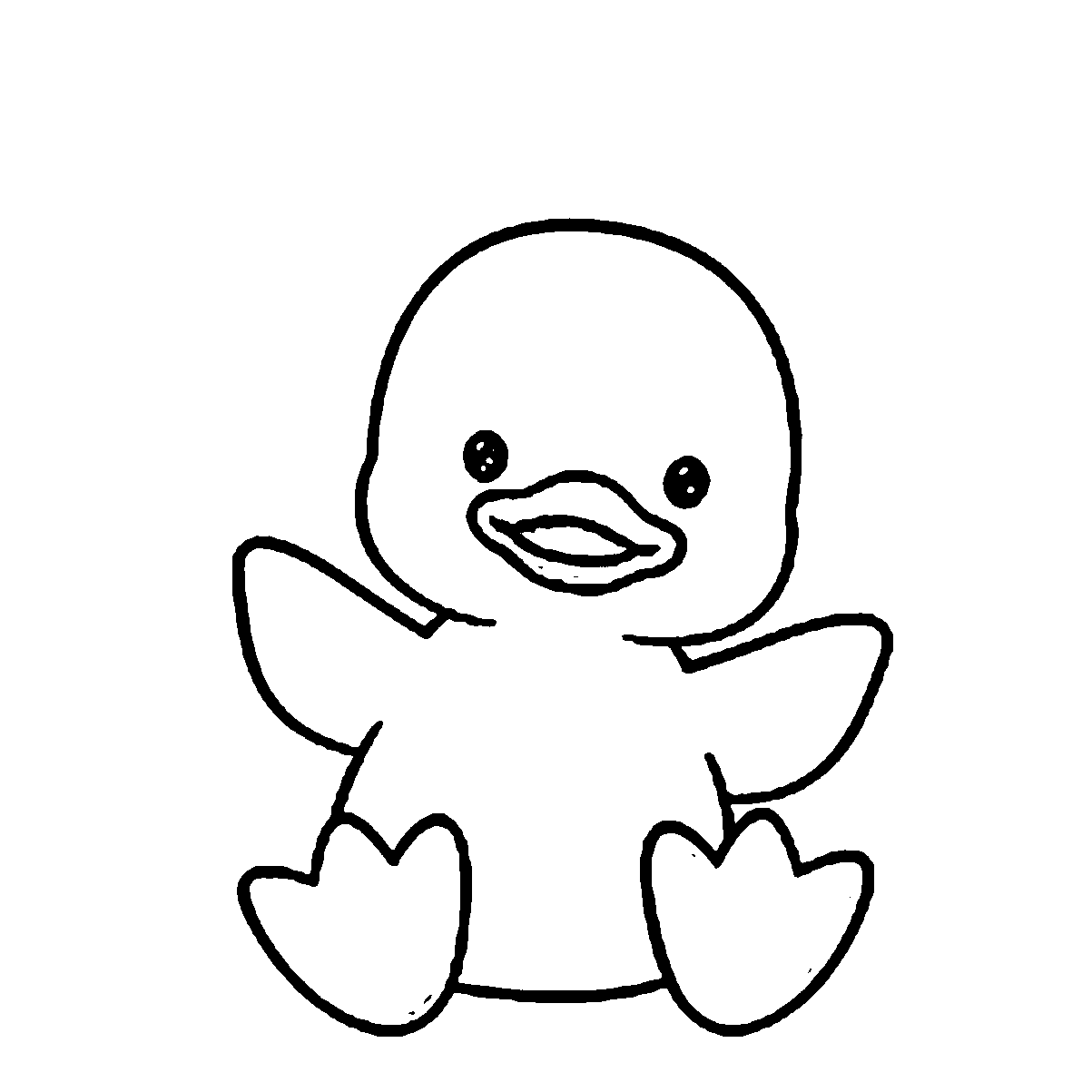 imagem de pato para desenhar