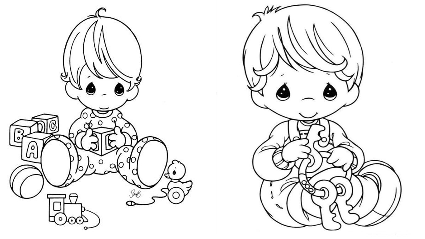 Desenho de Bebê para colorir e imagens para imprimir