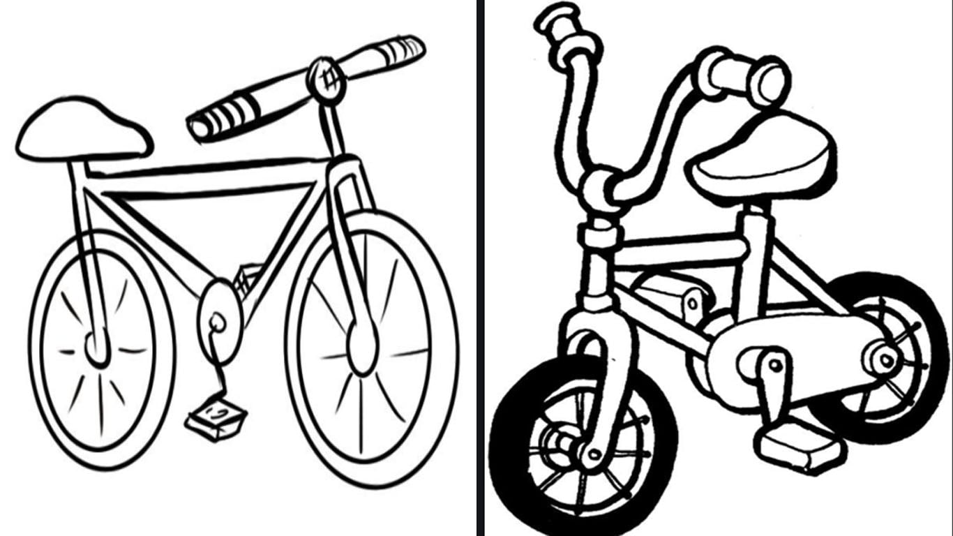 Desenho de Bicicleta para colorir e imprimir