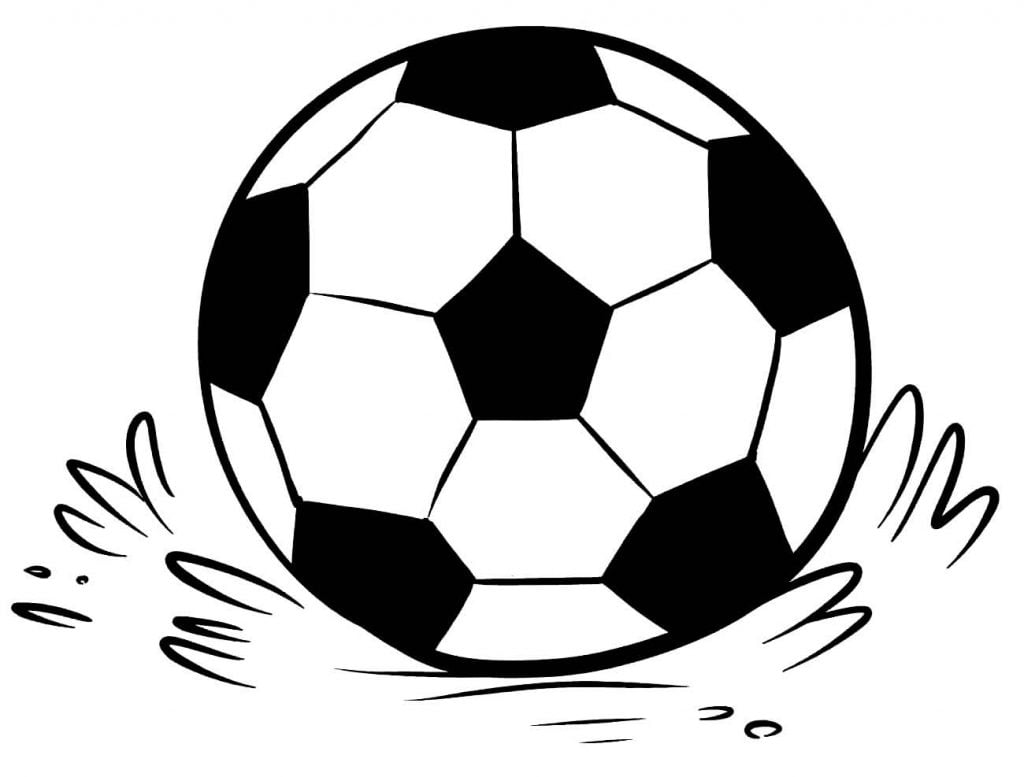 Balón de fútbol dibujo