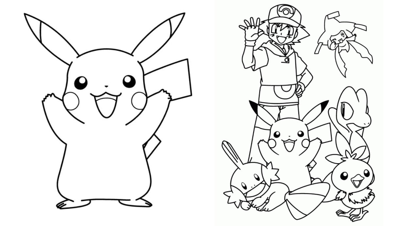 Desenho De Pokémon Para Colorir E Imprimir Com Moldes