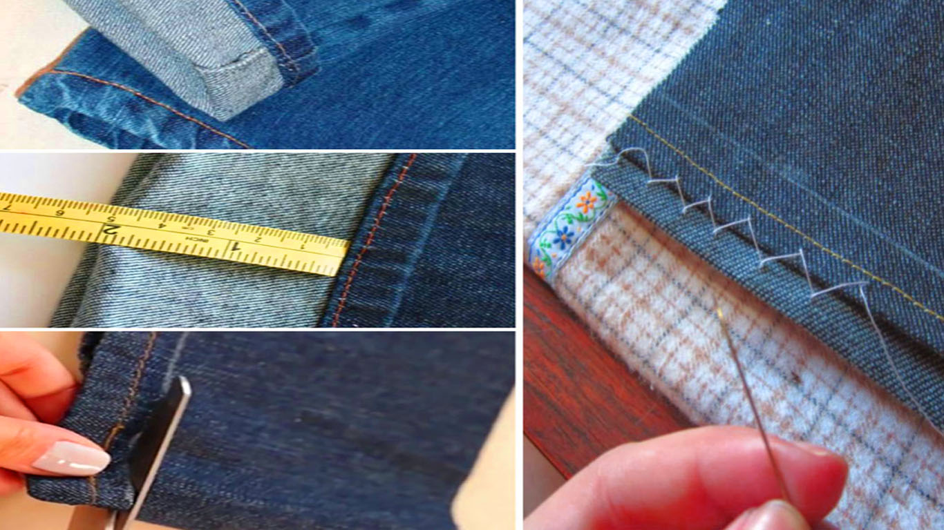 Costurar a barra de calça jeans na mão sem mistérios – 7 Pontos que irão te ajudar