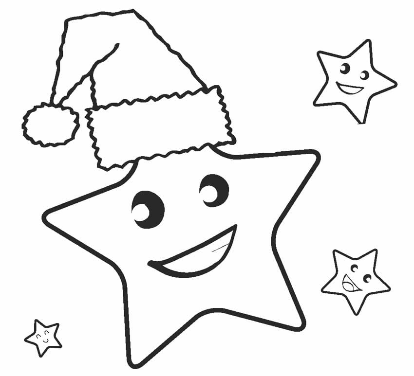 Desenho de estrela de Natal