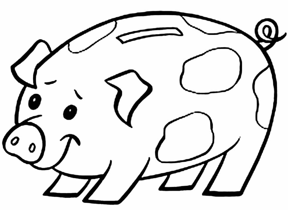 desenho de porquinho para imprimir