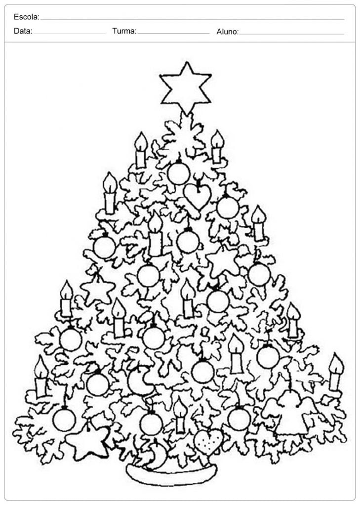 imagem de árvore de Natal para atividades
