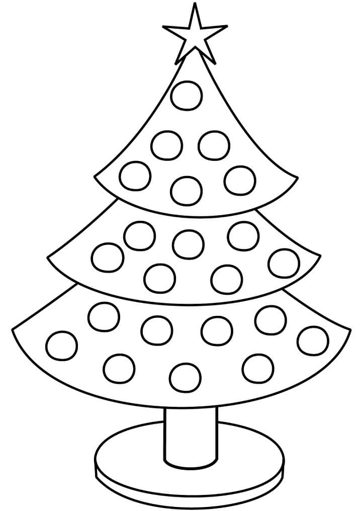 imagem de árvore de Natal para desenhar