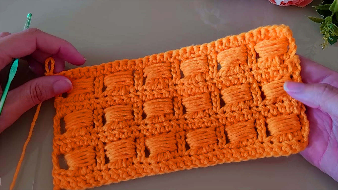 O ponto de efeito 3D no crochê bem fácil e que as clientes amaram