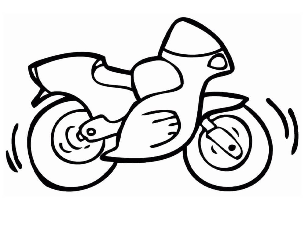 Desenho de moto infantil para desenhar