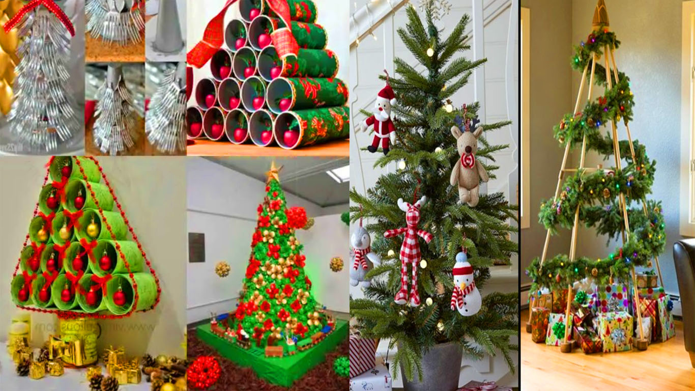 Árvore de Natal Reciclada ideias lindas para fazer em casa