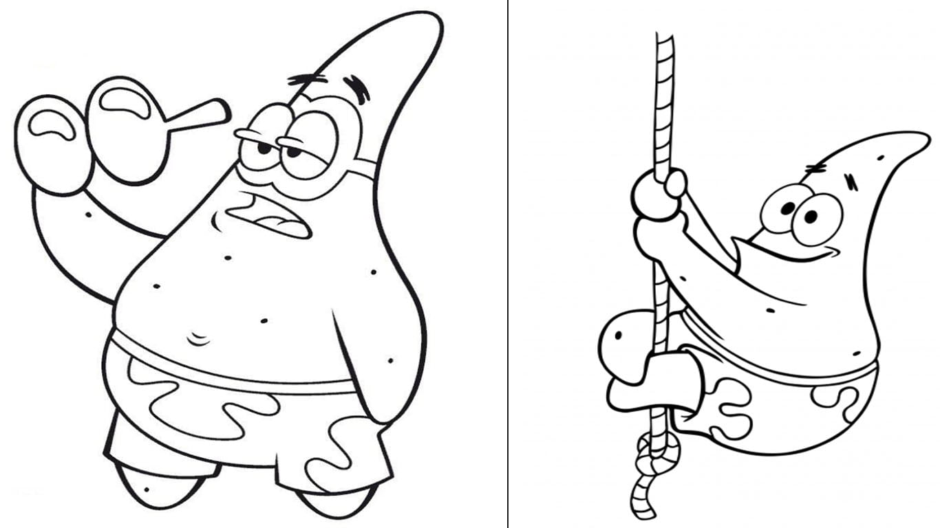 Patrick para colorir com desenhos de imprimir