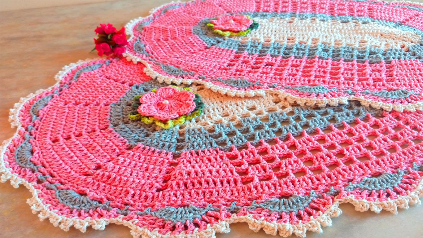 Como fazer um tapete de crochê exuberante para sua casa