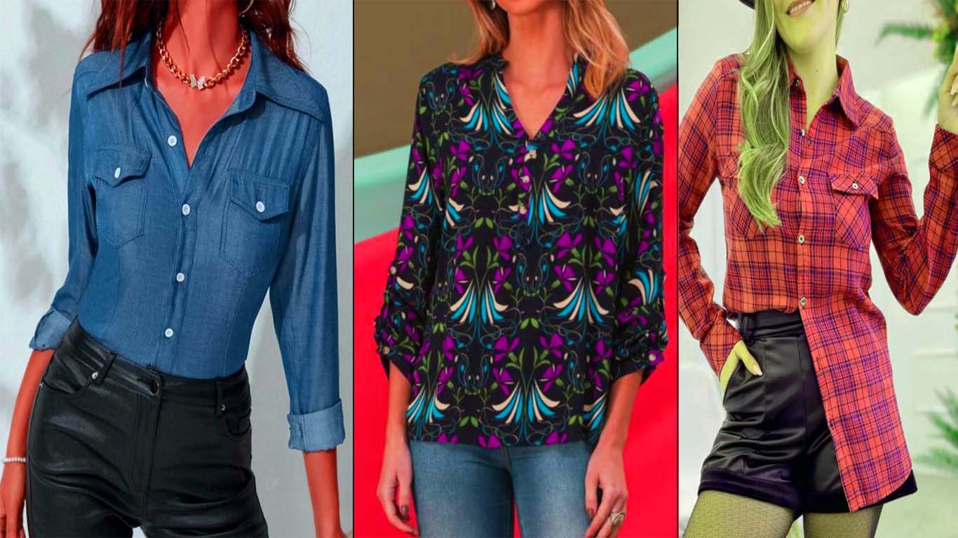 6 modelos de camisas feminina para arrasar e variar no look
