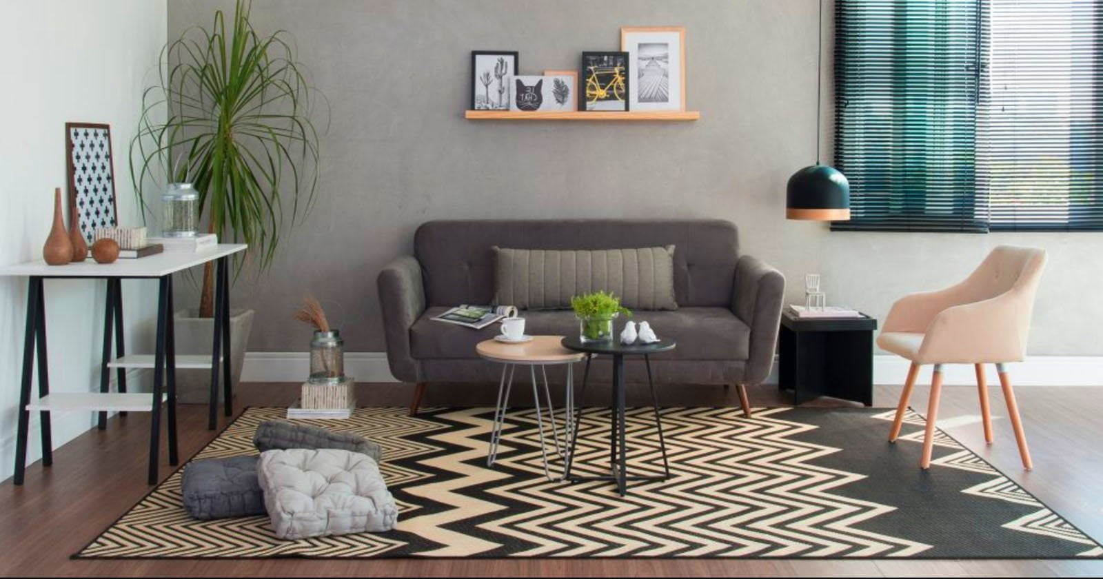 Sala com sofá cinza – 7 dicas de decoração e combinações para transformar sua sala
