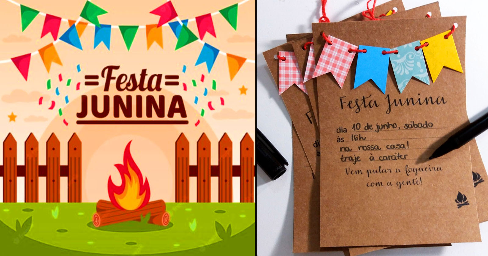 Convite de festa junina – Dicas e Ideias para imprimir e montar o seu