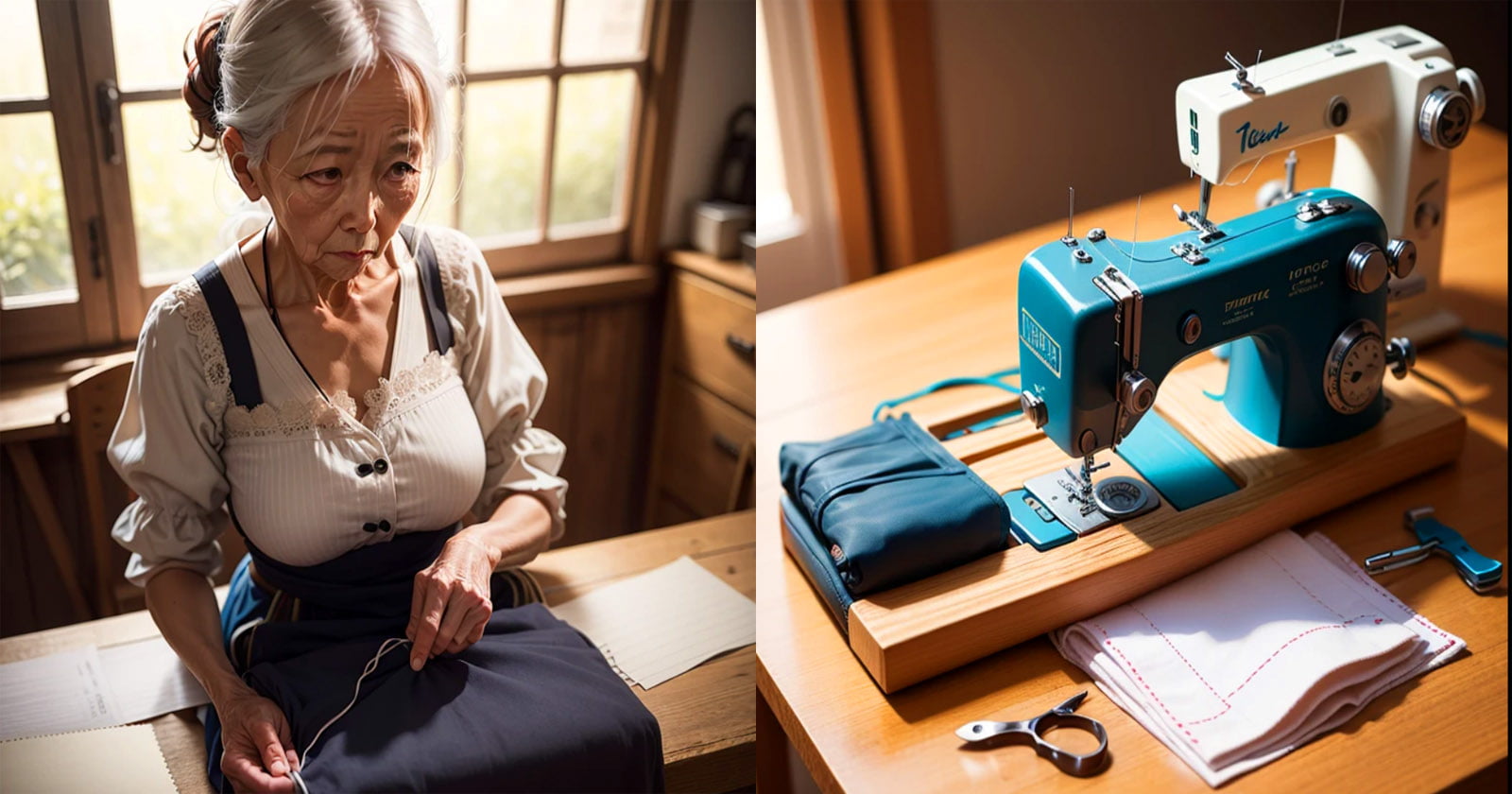 Como uma vovó japonesa consegue costurar vestidos sofisticados sem uma máquina de costura