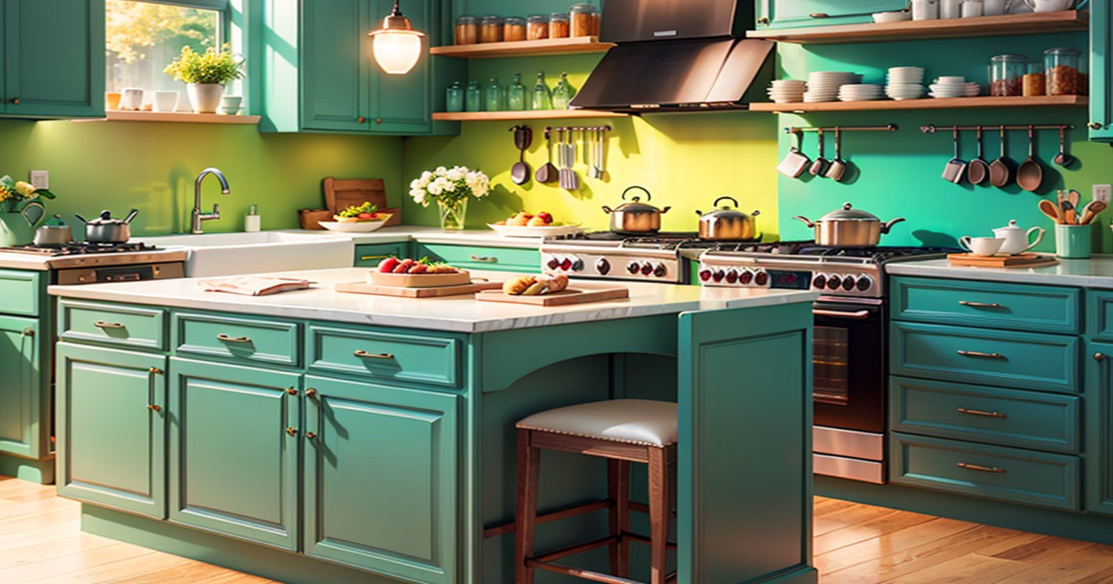 Cores vibrantes para sua cozinha: Dê vida ao coração da sua casa