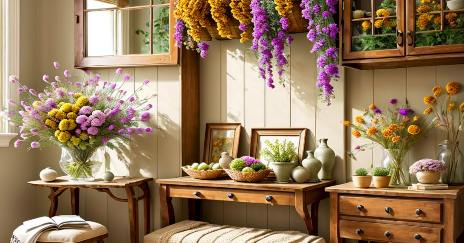 Flores Secas na Decoração: Beleza Atemporal para sua Casa