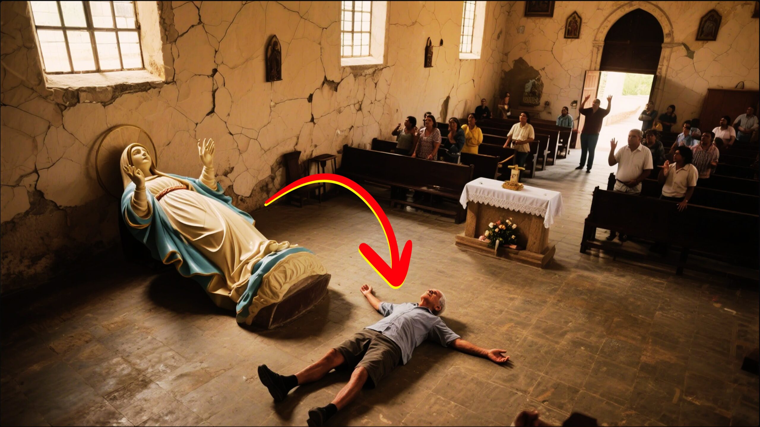 O Crente e a Estátua de Nossa Senhora que se Moveu em missa, seria Milagre?