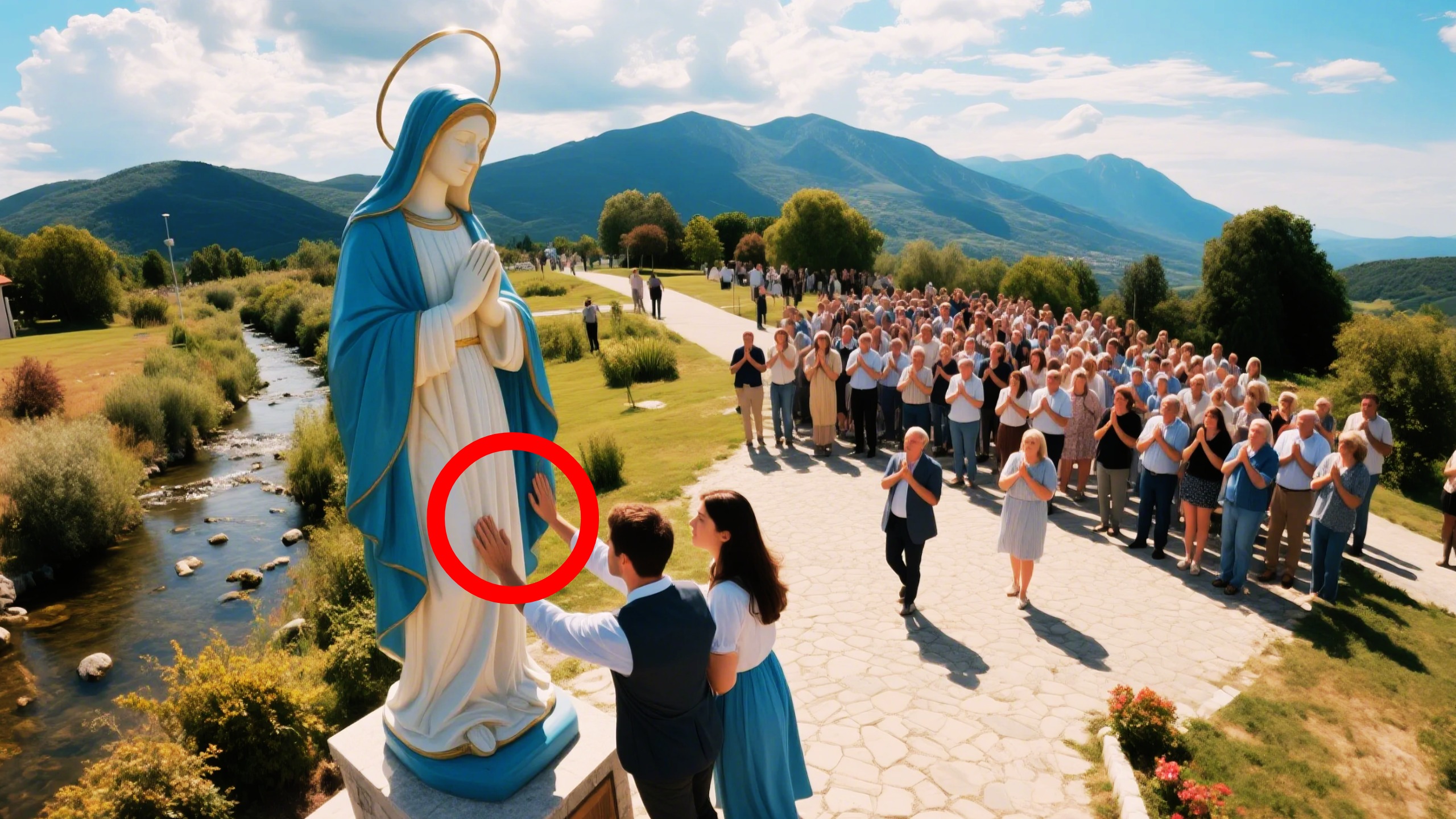 Casal tenta gravidez Impossível por anos, até tocarem nessa estátua de Nossa Senhora