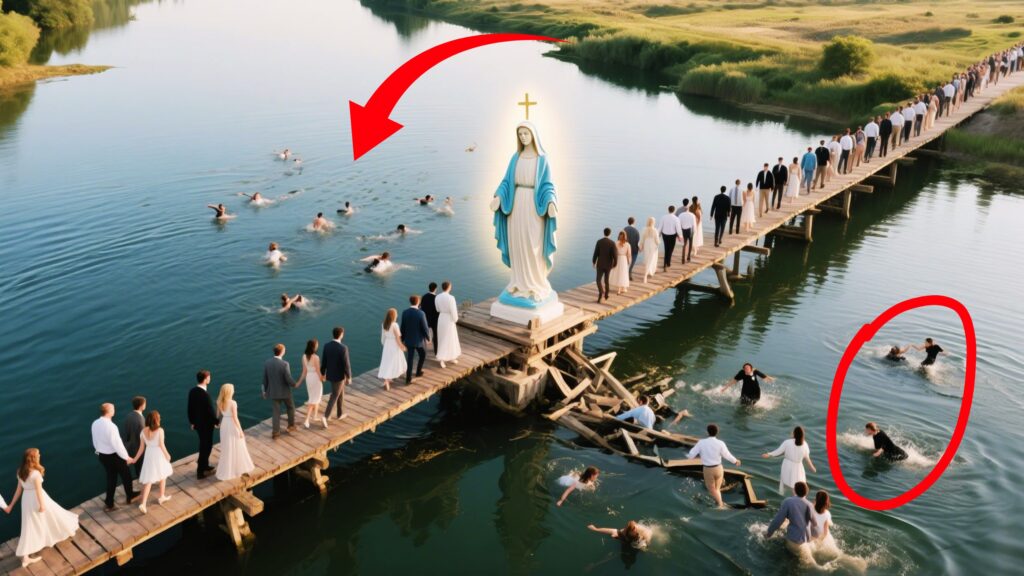 Ponte de madeira de rompe em acampamento religioso de casais e acaba no pior