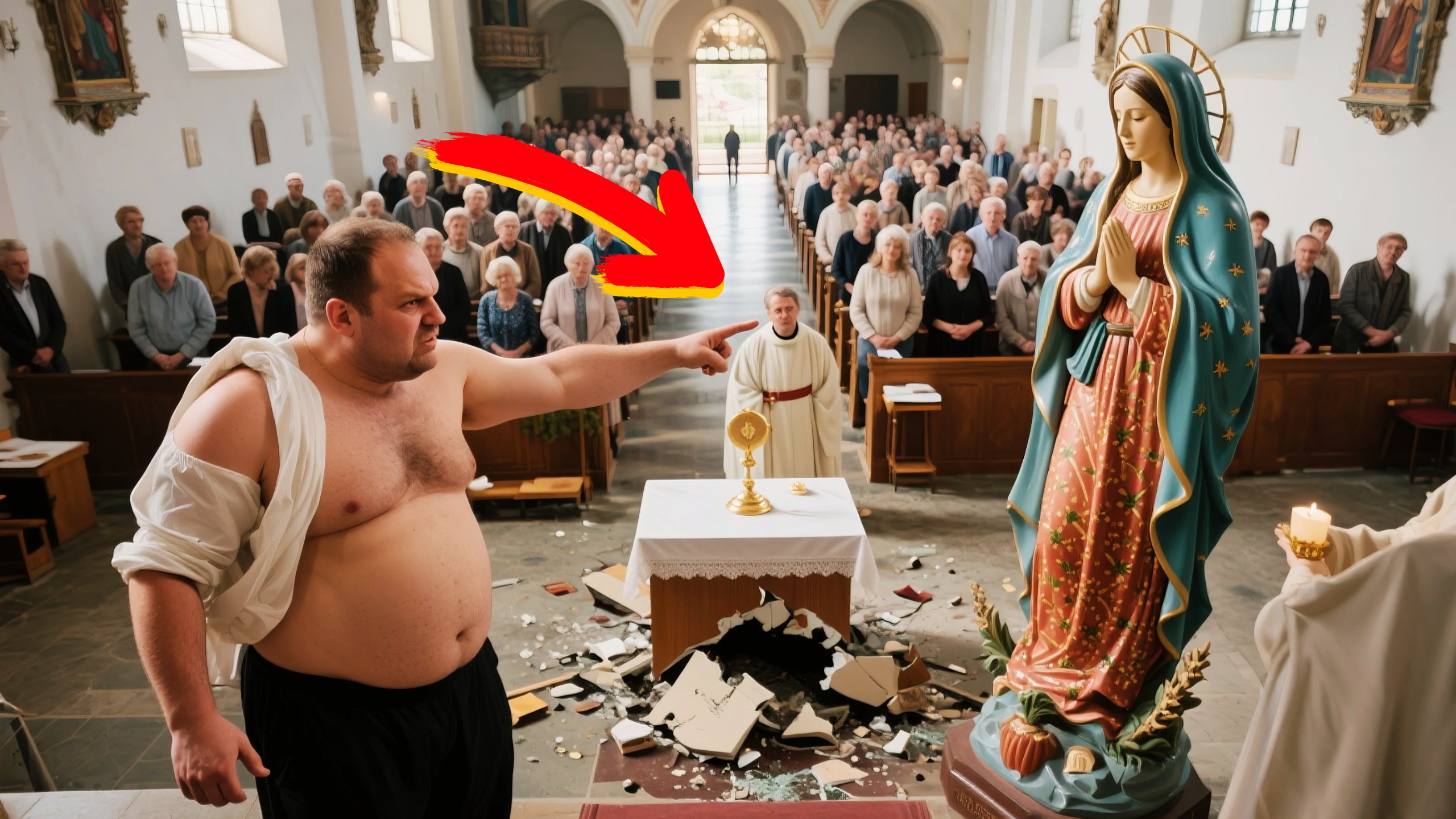 ATENTADO DURANTE MISSA: Padre é atacado ao vivo e causa indignação e revolta