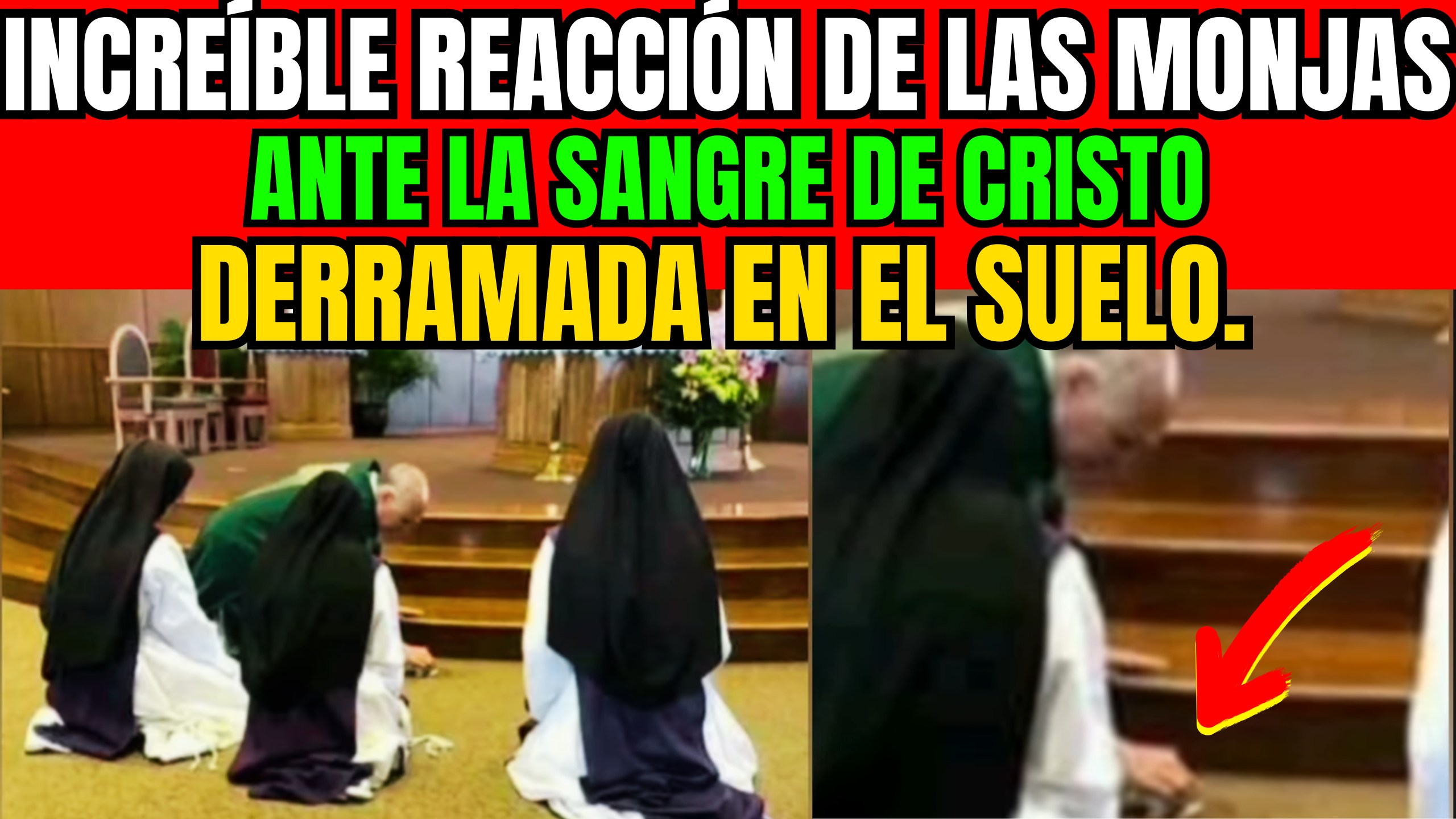 Padre derrama o Precioso Sangue durante a Missa. Eis o que acontece a seguir! Façamos reparação!!!