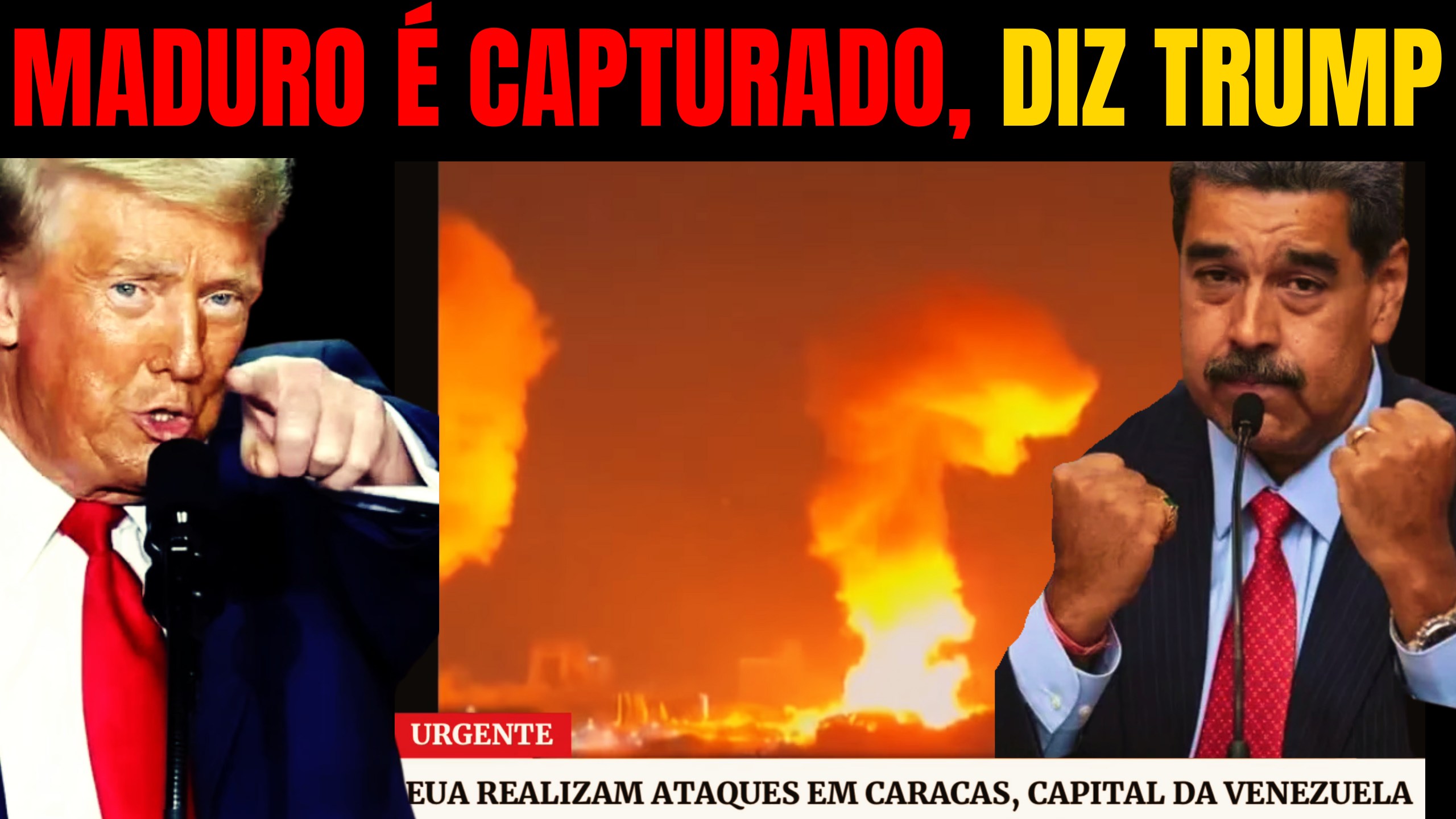 BOMBARDEIO NA VENEZUELA! TRUMP CONFIRMA CAPTURA DE NICOLÁS MADURO